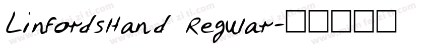 LinfordsHand Regular字体转换